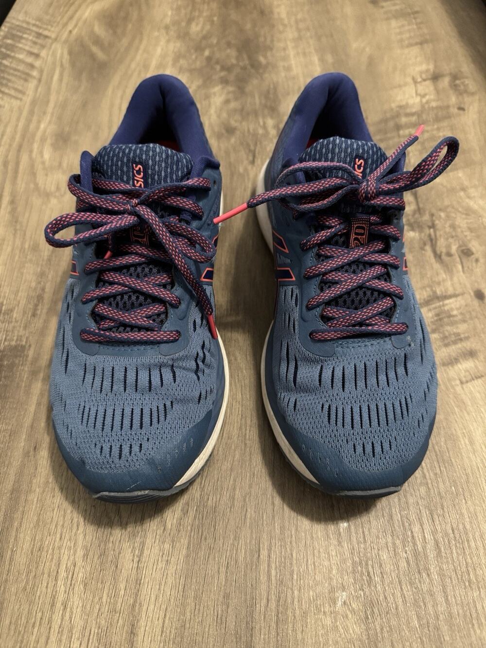 ASICS Gel-Cumulus 20 Women’s Size 9 Wide Running Shoes Blue Pink 1012A006